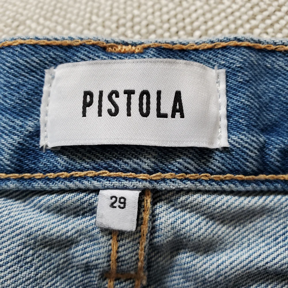Pistola Blue Distressed Jean Shorts.  Size 29 - Picture 3 of 4